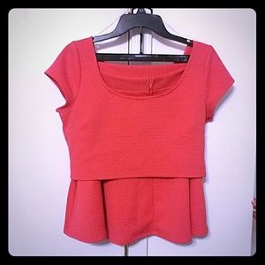 Two Piece Cropped Skirt Set